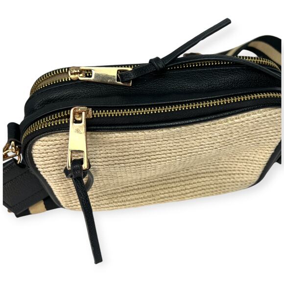 CHICO'S Crossbody Camera Bag Woven Purse - Picture 8 of 11